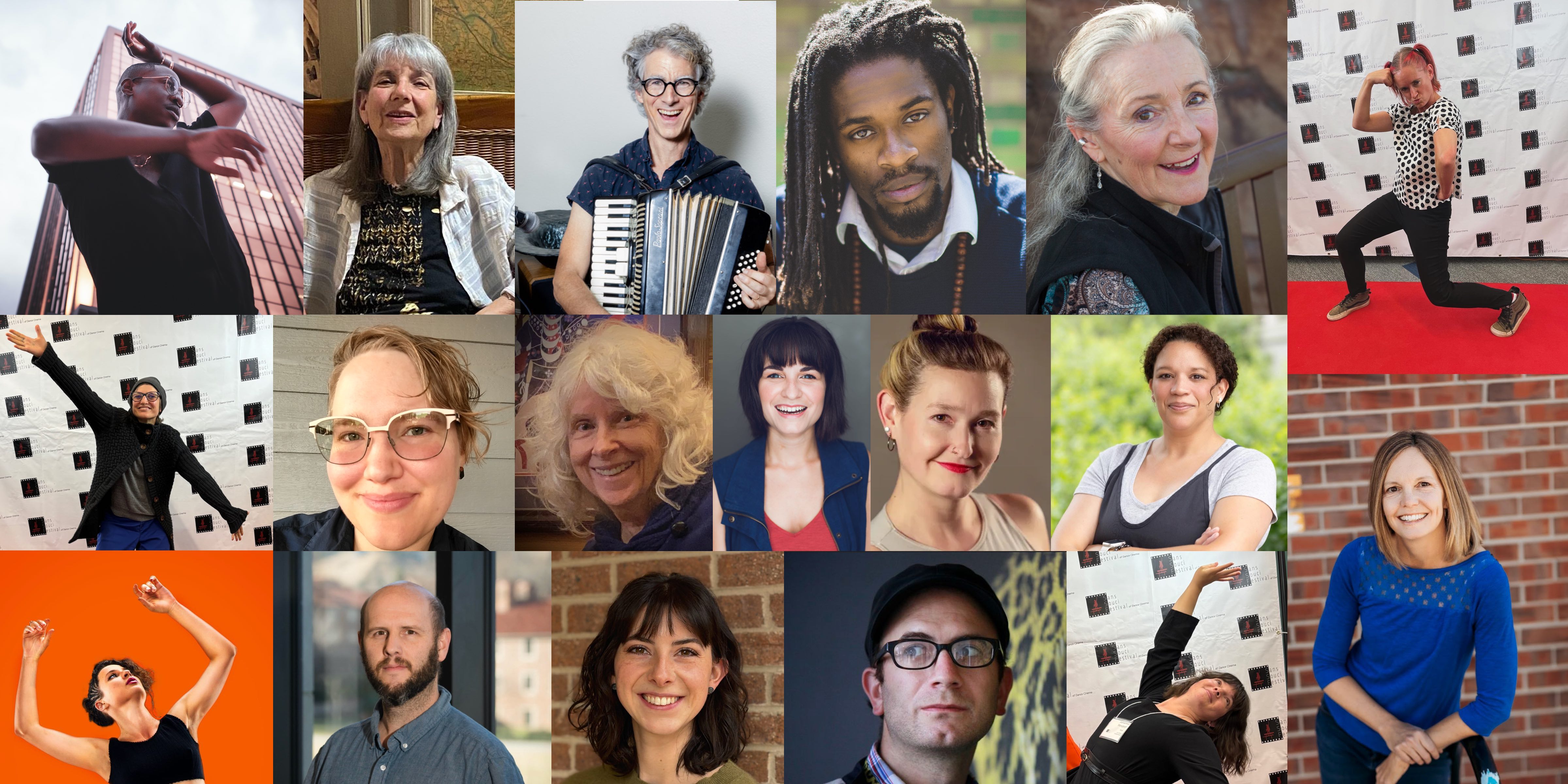 a collage of closeup photos of the members of the SSF community